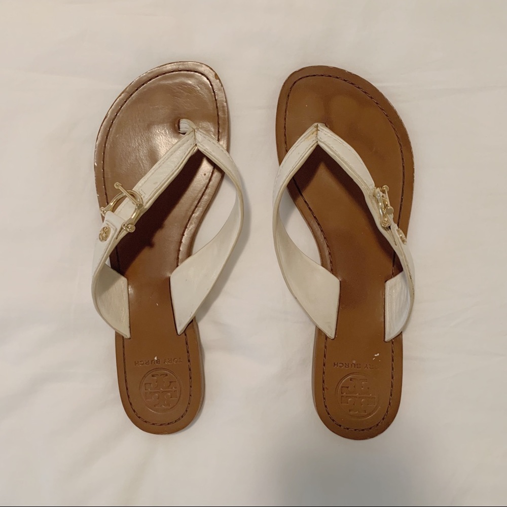 White Tory Burch Sandal